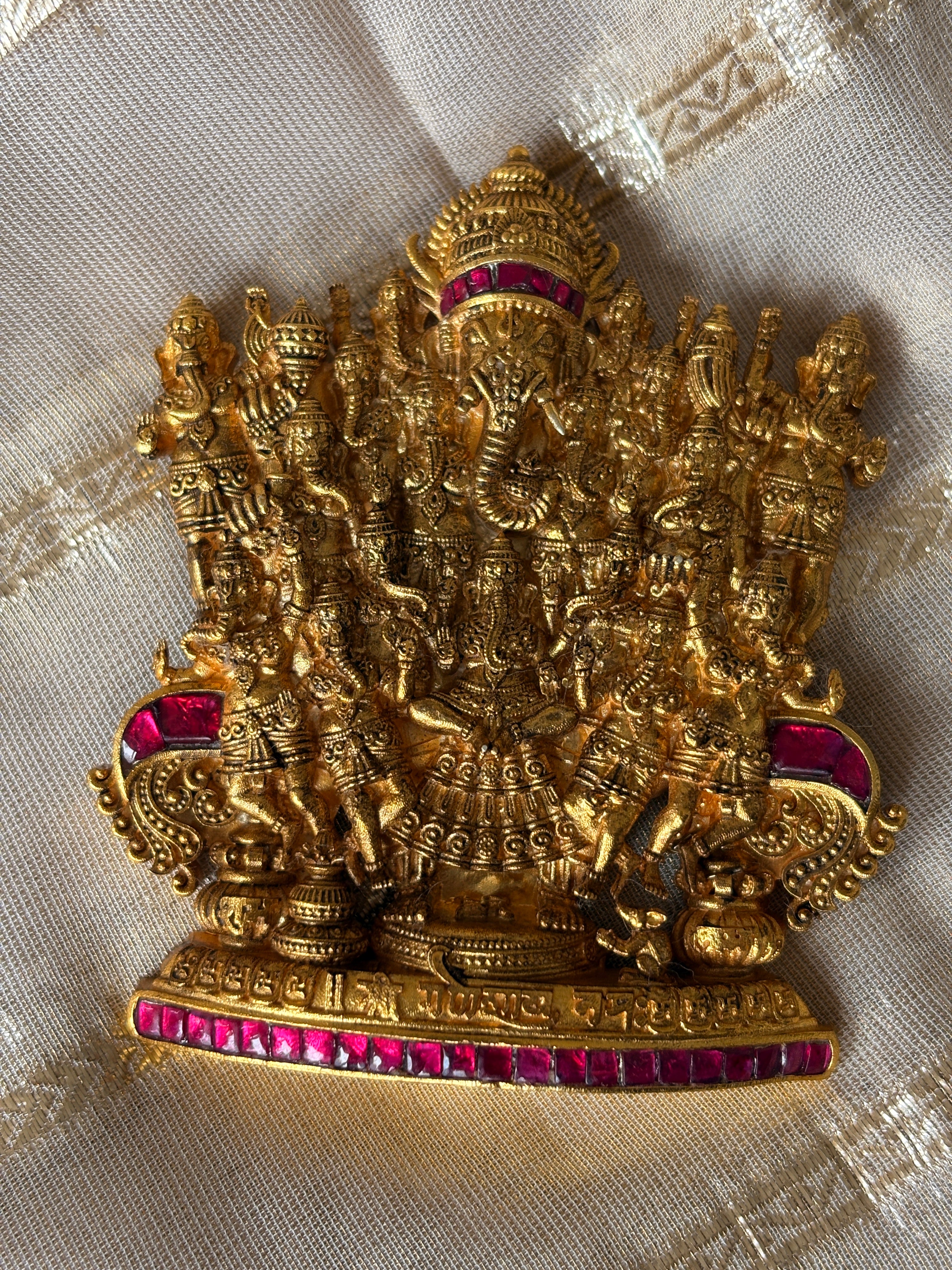 Antique Ganesha Silver Pendant without Chain